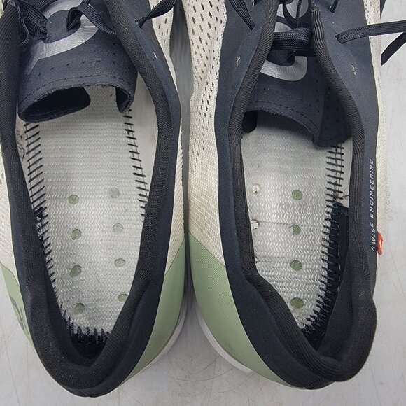 On Running Cloudboom Mens 12 White Black Green Shoes Athletic Running Walking - Picture 5 of 14